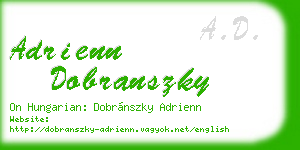 adrienn dobranszky business card